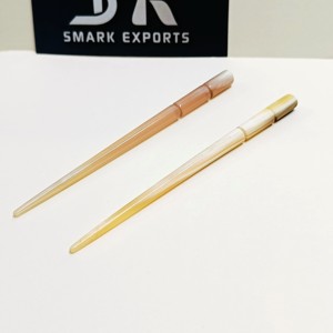 Bâton applicateur de Kohl en corne de vache authentique fait à la main | Maquillage des yeux lisse en matériau naturel | Utilisation quotidienne légère et écologique - Product Image 5