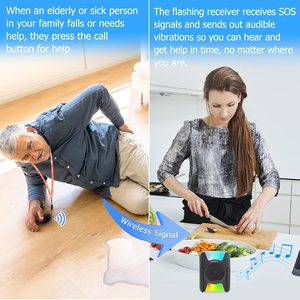 Daytech <strong>Calling</strong> <strong>System</strong> Pagers <strong>Customized</strong> logo <strong>Wireless</strong> Caregiver Pager Waterproof Button Elderly Care Equipment Long Call Range - Product Image 3