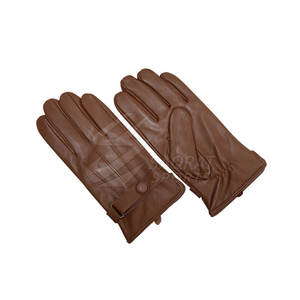 Gants de conduite en cuir à coupe basse pour hommes Fit Premium Soft Leather Touch Screen Fashion Outdoor Gloves - Product Image 1