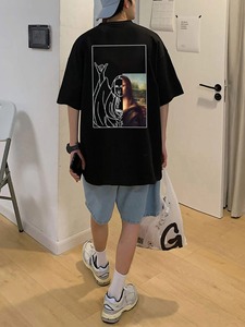 Nuevo estilo 100% Camiseta de algodón Últimos diseños Camisetas casuales de manga corta Top en venta al por mayor 2025 - Product Image 4