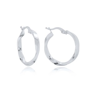 ต่างหูห่วงขนาด 27 มม. ดีไซน์หรูหราสำหรับผู้หญิง ขายส่งจากตุรกี ทำด้วยมือ เครื่องประดับเงินแท้ 925 - Product Image 4