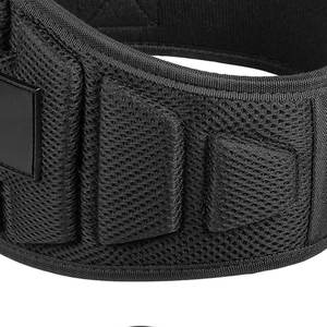 Vente en gros de ceintures d'haltérophilie en néoprène respirantes en nylon à chaîne moulée robuste et longue équipement d'haltérophilie de haute qualité Pakistan - Product Image 6