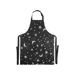 Delantal sin mangas de poliéster y algodón de alta calidad con correa para el cuello para cocinar y limpiar-Venta al por mayor - Product Image 1