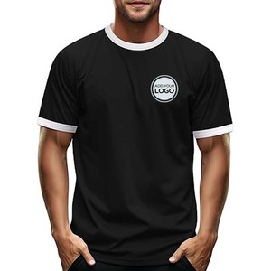 Camiseta con timbre unisex personalizada Camiseta para hombre, Camiseta de cuello redondo para hombre de peso medio de algodón - Product Image 2