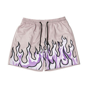 Short sportif en maille pour hommes en polyester 100% Impression de logo personnalisé Séchage rapide et coupe froide Motif solide écologique Taille moyenne - Product Image 3