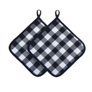 100% Organic Cotton Linen Kitchen Heat-Resistant Hot Pad Soft Eco-Friendly Reusable Durable Potholder Easy <b>Absorb</b> <b>Mats</b> & Pads - Product Image 3
