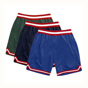 Pantalones cortos de malla de poliéster de peso ligero para hombre, estampado personalizado, patrón sólido, decoración de bolsillos teñidos lisos de Hip Hop, novedad de 2024 - Product Image 1