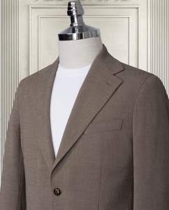 65% 35% โพลีเอสเตอร์สำหรับผู้ชายสีน้ำตาลผ้าวิสคอสสูทแนวสปอร์ตทรงสลิมฟิตลำลองทันสมัยเหมาะสำหรับใส่ในสำนักงานการเดินทางและใส่ในชีวิตประจำวัน - Product Image 2