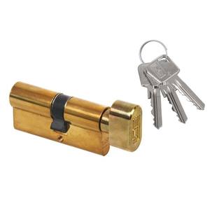 Cilindro de puerta LOB ARES WG54 35K/45 con Pomo, latón - Product Image 1