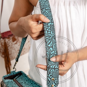 LW Sacs fourre-tout en cuir aztèque véritable fait à la main pour femmes Sac à provisions élégant Style vintage Accessoire parfait Sacs en cuir - Product Image 4