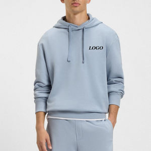 Sweat-shirt pour homme pour les acheteurs en gros, couleur unie avec capuche réglable et cordon de serrage, manches longues, design respirant pour le confort - Product Image 1