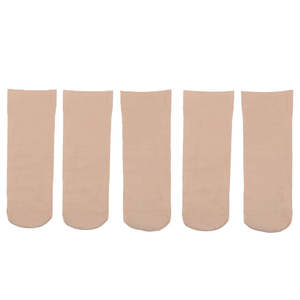 ถุงเท้าผู้หญิง 5 ชิ้น - สีเนื้อ - Product Image 1