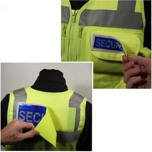 Gilet de sécurité multifonctionnel haute visibilité réfléchissant avec fermeture éclair avant, couleur et logo personnalisables, pour guide canin tactique et agent de sécurité - Product Image 4