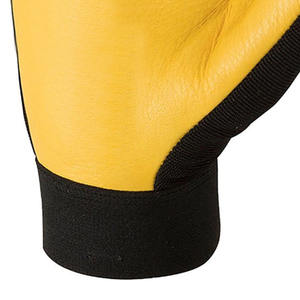 High Quality PU Leather Work <b>Gloves</b> with Adjustable Wrist Strap Superior Safety Wear for <b>Hand</b> Protection Price - Product Image 4