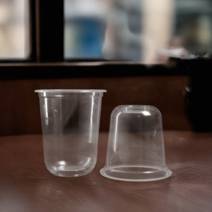Vasos de plástico desechables de una sola pared 95mm 16oz 24oz con tapas lisas directamente Vietnam para té de burbujas Boba Coffee Smoothies Jugos - Product Image 2