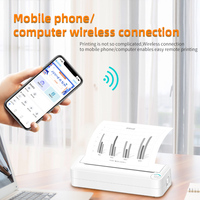 Impresora Térmica Portátil Inalámbrica A4 para Etiquetas y Documentos, Impresora de Bolsillo para Fotos, Interfaz USB, Dispositivos Digitales para Teléfonos Móviles