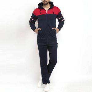 Men's Custom 100% Cotton Breathable Tracksuit <b>Top</b> Trending Solid Style Zipper <b>Sets</b> with Custom Logo Printing - Product Image 1