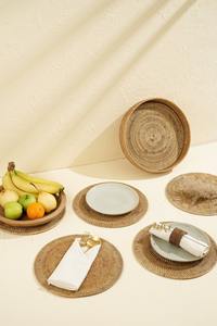 Napperons ovales avec support napperons en rotin naturel tapis de Table pour décor de Table cadeau pour cadeau d'anniversaire fabriqué au Vietnam - Product Image 6