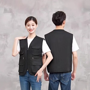 Chaleco personalizado del fabricante Calidad Alta multifunción Multi-Bolsillo Ingeniería de construcción Logotipo personalizado Chaleco personalizado - Product Image 2
