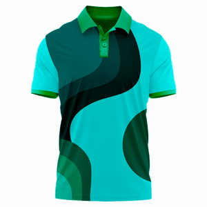 เสื้อเชิ้ตผู้ชายแบบเรียบ ผ้าเจอร์ซีย์โพลีเอสเตอร์ 100% กันยับ ปักลาย แขนสั้น ขายส่ง MOQ ต่ำ - Product Image 2