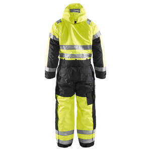ชุดคลุมทำงานแบบสะท้อนแสงสำหรับฤดูหนาวแบบกำหนดเองของ OEM ชุดคลุมทำงานกันน้ำสำหรับงานก่อสร้างสำหรับผู้ชาย - Product Image 3