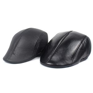 Chapeaux en cuir personnalisés cuir de vache authentique matériel durable fait à la main en plein air mode chapeaux fournisseur Pakistan béret chapeaux en cuir - Product Image 2