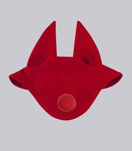 Bonnet d'oreille pour cheval en crochet prêt pour la compétition, voile anti-mouches, léger, respirant et lavable, qualité supérieure - Product Image 1