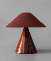 Lampe de table LED artisanale Décoration d'intérieur Base de lampe en laque Conception OEM Emballage personnalisé Chambre à coucher méditerranéenne Artisanat HNH Vietnam