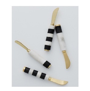 Último estilo, hoja de Metal y madera, 4 Uds., cuchillos para queso, cubiertos para queso, esparcidor de mantequilla, servidor de Pizza, utensilios de cocina, cuchillo para queso - Product Image 2