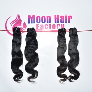 Paquets de cheveux humains malaisiens populaires de haute qualité Body Wave pour des looks élégants Extensions brutes non transformées à double tirage à vendre - Product Image 3