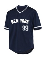 Maillot de baseball pour homme, broderie lettres, coupe ample, respirant, col en V, manches courtes, maille rétro, été, antibactérien, grande taille
