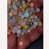 279 pièces d'opale éthiopienne jaune naturelle avec effet de feu, 4mm-7mm, taille brillant ronde, 182 carats, pierres précieuses, Iroc Sales Jewelry, 164 US$