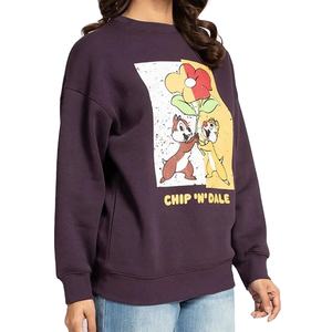 Femmes de haute qualité respirant surdimensionné sweat goutte épaule à manches longues athlétique haut d'entraînement décontracté hiver Style doublé - Product Image 3