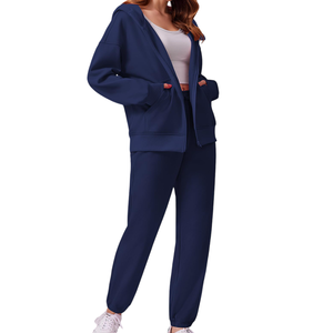 Survêtements de confort pour femmes Impression personnalisée Manches longues Streetwear Respirant Survêtement unique pour femmes - Product Image 4