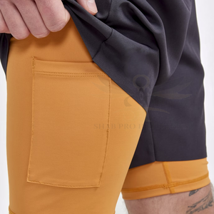 Pantalones cortos de gimnasio para hombre, de secado rápido y con estilo, de cintura media, patrón sólido con logotipo personalizado, ¡el mejor valor! - Product Image 4