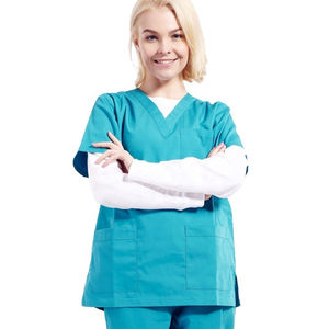 Nuevo diseño personalizado estiramiento spandex pantalones apilados enfermeras Hospital uniformes traje de enfermería uniformes Jogger mujeres matorrales uniforme - Product Image 5