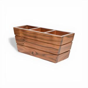 การออกแบบเรือทําด้วยมือที่วางช้อนส้อมไม้ที่วางเครื่องครัวยืนในราคาไม่แพง - Product Image 6