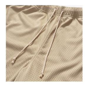 Short en maille de 5 pouces avec poches zippées Imprimé par sublimation avec cordon de serrage Confort, ceinture élastique Votre propre logo de basket-ball - Product Image 3