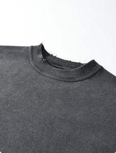 Suéter de Cuello Redondo Personalizado de Invierno 100% Algodón para Hombre, Suéter de Punto Liso, Fabricante de Suéteres para Hombre - Product Image 5