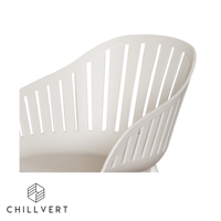 Set de Jardín de Madera y Resina Lacio Blanco 2 Sillas y una Mesa | Conjuntos de Jardín | Muebles de Diseño para Exterior Listos para Enviar desde España