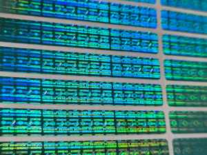 Etiqueta de Seguridad de Protección de Marca Personalizable Holográfica Azul Torque, Anti-Falsificación, a Prueba de Manipulación, Impermeable, para Embalaje - Product Image 2