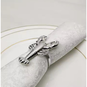 Lot de 4 ronds de serviette en métal cheval au design de luxe en argent pour dîner, mariage, événements spéciaux et accessoires pour la maison - Product Image 5