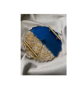 Compre bandejas de resina de primera calidad con mango de metal para la decoración de la cocina del hogar de lujo tienda en línea - Product Image 1