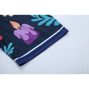 Camiseta de béisbol con estampado floral digital, camiseta de béisbol con botones y cuello redondo totalmente sublimada, fabricante de Pakistán - Product Image 3