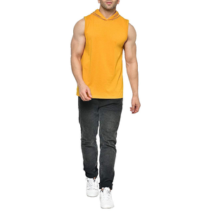 Camisetas sin mangas de entrenamiento de gimnasio de culturismo de alta calidad al por mayor camiseta para hombre Chaleco de punto elástico de algodón acanalado informal - Product Image 5