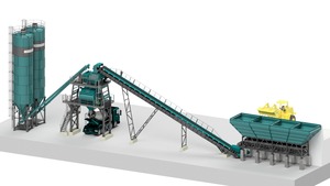 เครื่องผสมคอนกรีต120 M3/ชม. เครื่องผสมคอนกรีตเครื่องปั๊มก่อสร้างมอเตอร์เครื่องยนต์ PLC Core - Product Image 6