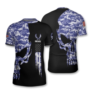 Chemise de sport légère Rashguard à manches courtes tissu anti-boulochage impressions de sublimation complètes idéales pour le MMA Yoga et l'entraînement à la plage - Product Image 4