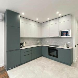 Gabinetes de cocina de <span class=keywords><strong>aluminio</strong></span> modernos Gabinetes de almacenamiento ignífugos ecológicos en forma de L para cocina-Anticorrosión <span class=keywords><strong>Bajo</strong></span> mantenimiento - Product Image 1