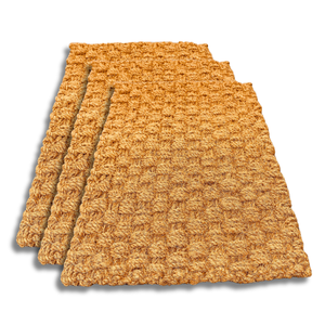 Alfombra interior elegante con diseño de tejido cruzado intrincado hecha con materiales de calidad de Vietnam. - Product Image 1