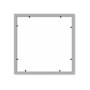 Cadre photo moderne en argent 40x40 cm, format A2/A4, en MDF et alliage métallique, à des fins décoratives - Product Image 1